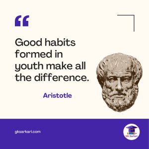 Good habits formed in youth make all the difference